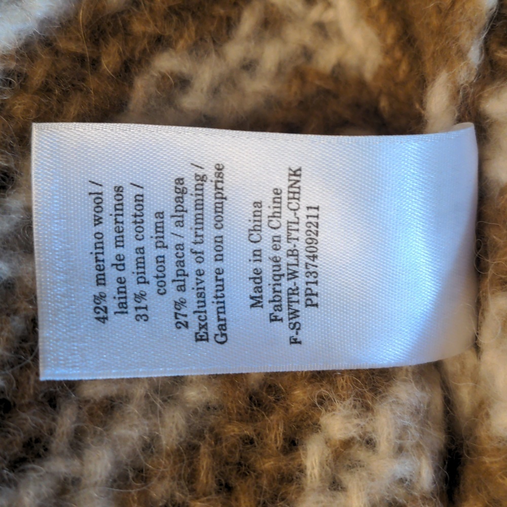🆕 EVERLANE The Cloud Oversized Merino Wool/Alpaca Turtleneck - Picture 15 of 16